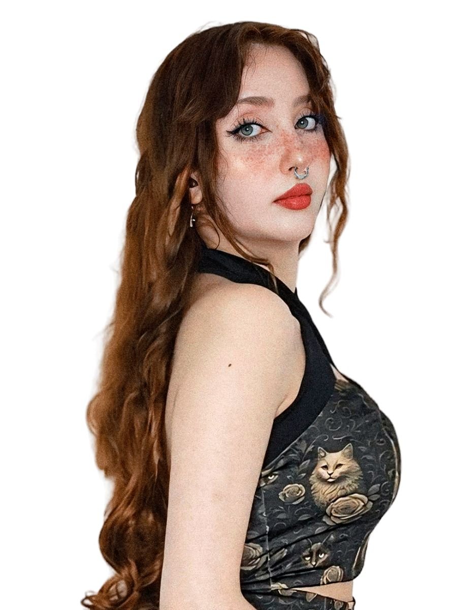 Blusa Cropped Gato Vintage Meovv