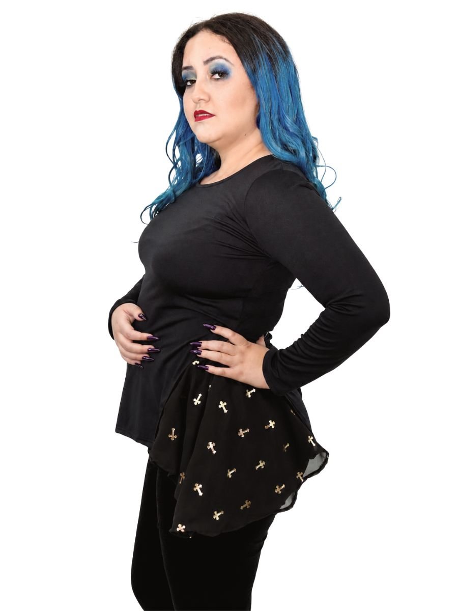 Blusa Puppet Dark Cross