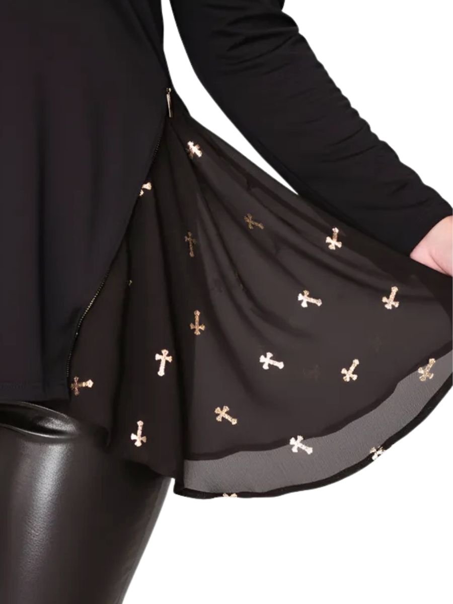 Blusa Puppet Dark Cross