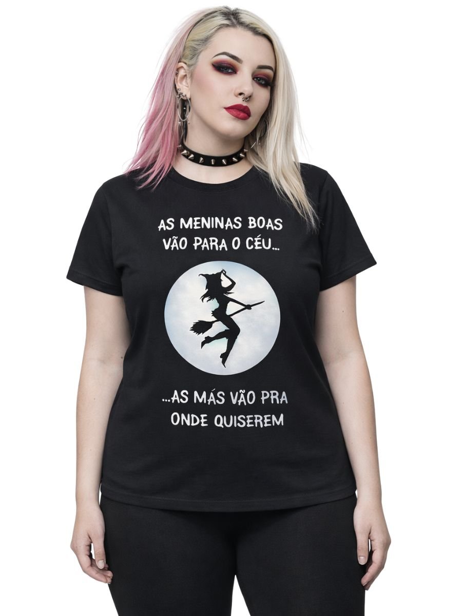 Camiseta Estampa Bruxa – Frase Divertida