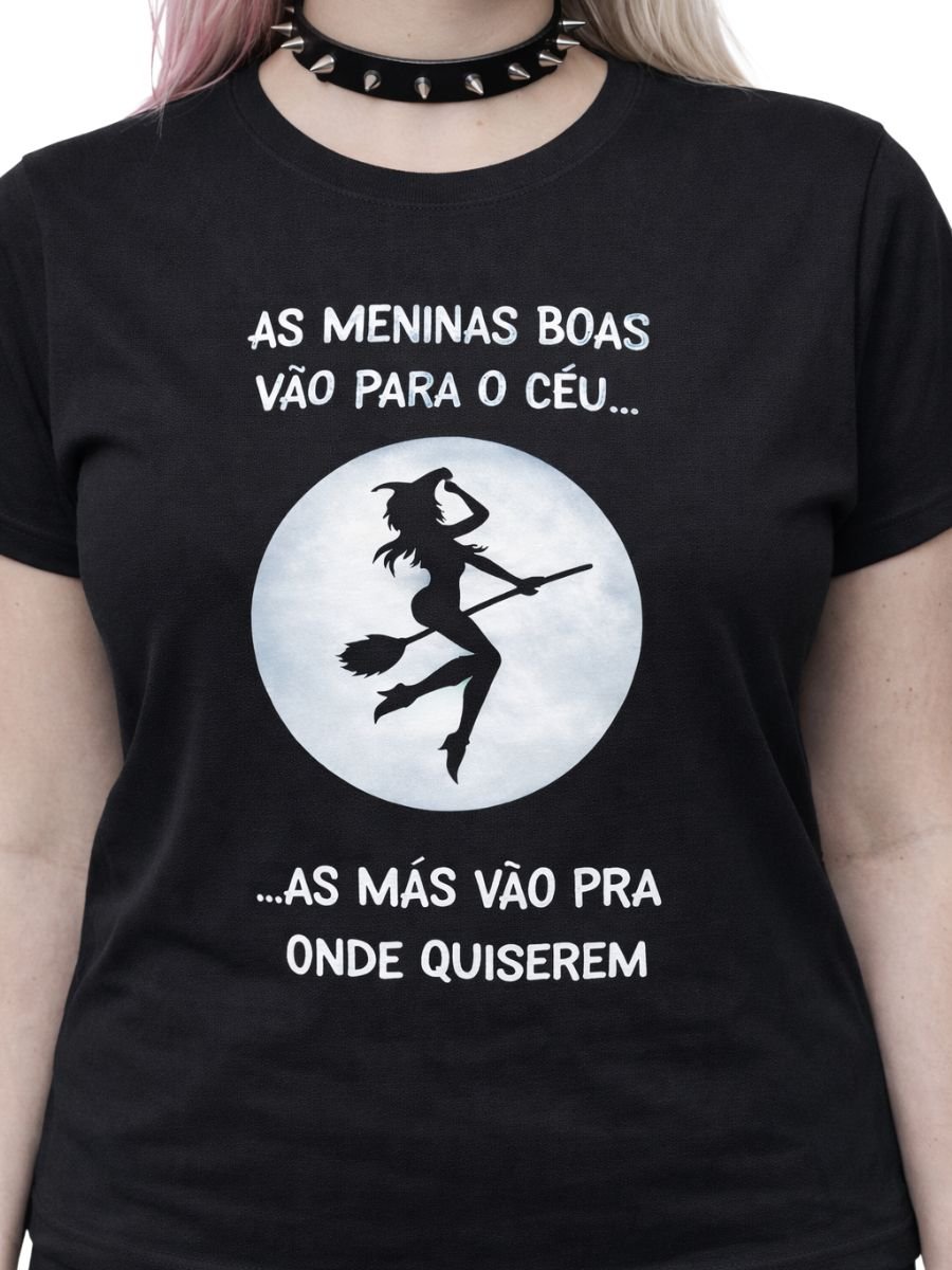 Camiseta Estampa Bruxa – Frase Divertida