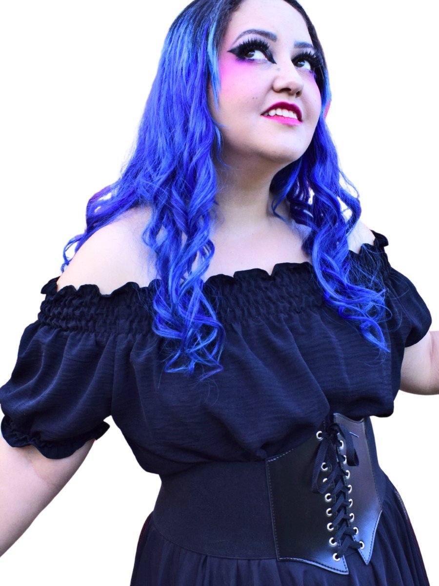 Cinto Corselet Courino Lace Up Ajustável Darling