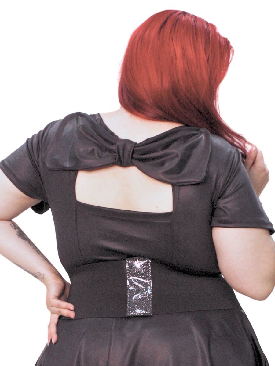 Cinto Corselet Lace Up Ajustável Glitter Mariah