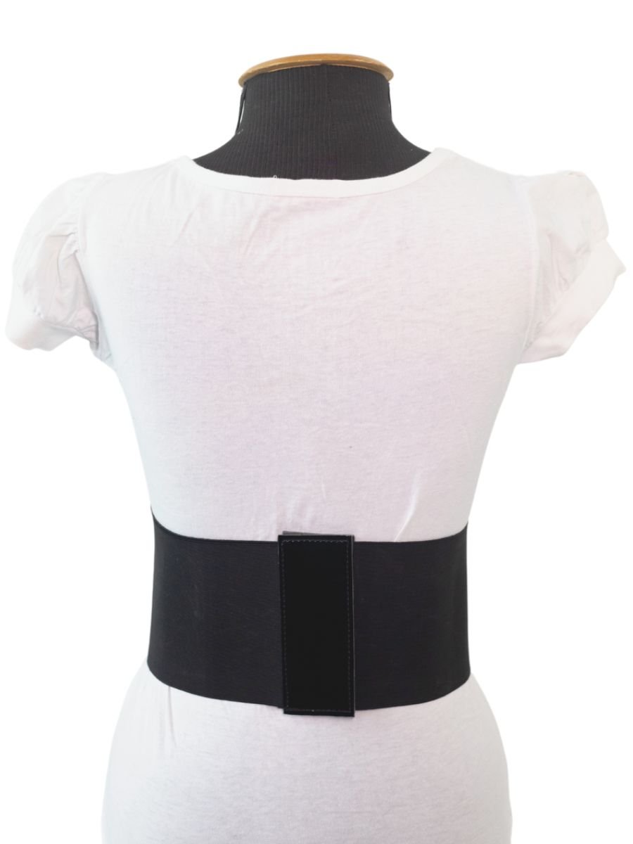 Cinto Corselet Lace Up Ajustável Vinil Morgan
