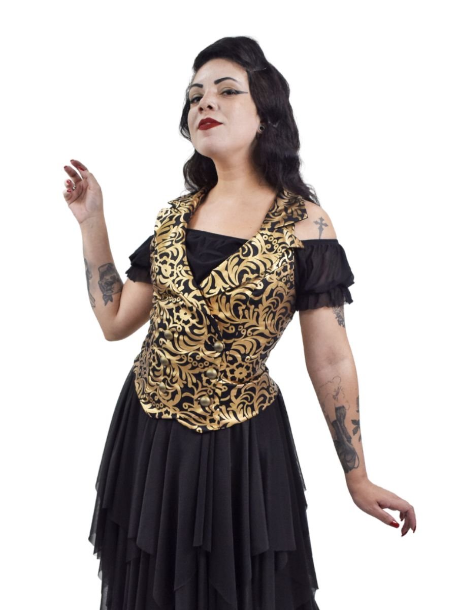 Colete Steampunk Arabesco Asriel