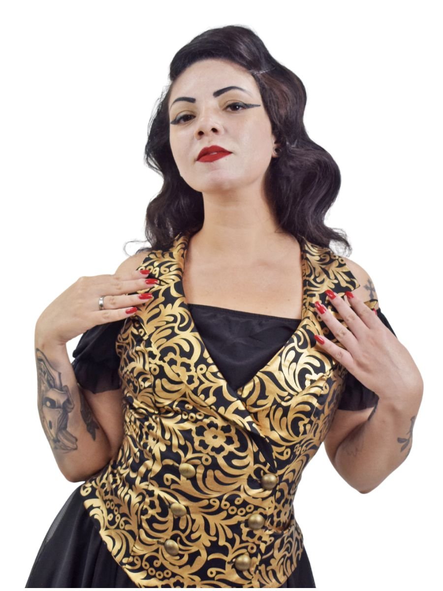 Colete Steampunk Arabesco Asriel