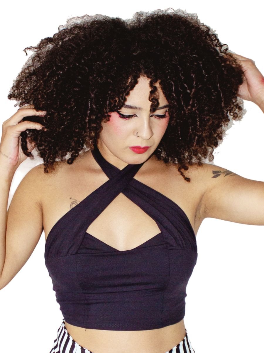 Blusa Cropped Pin Up Dark Mellody