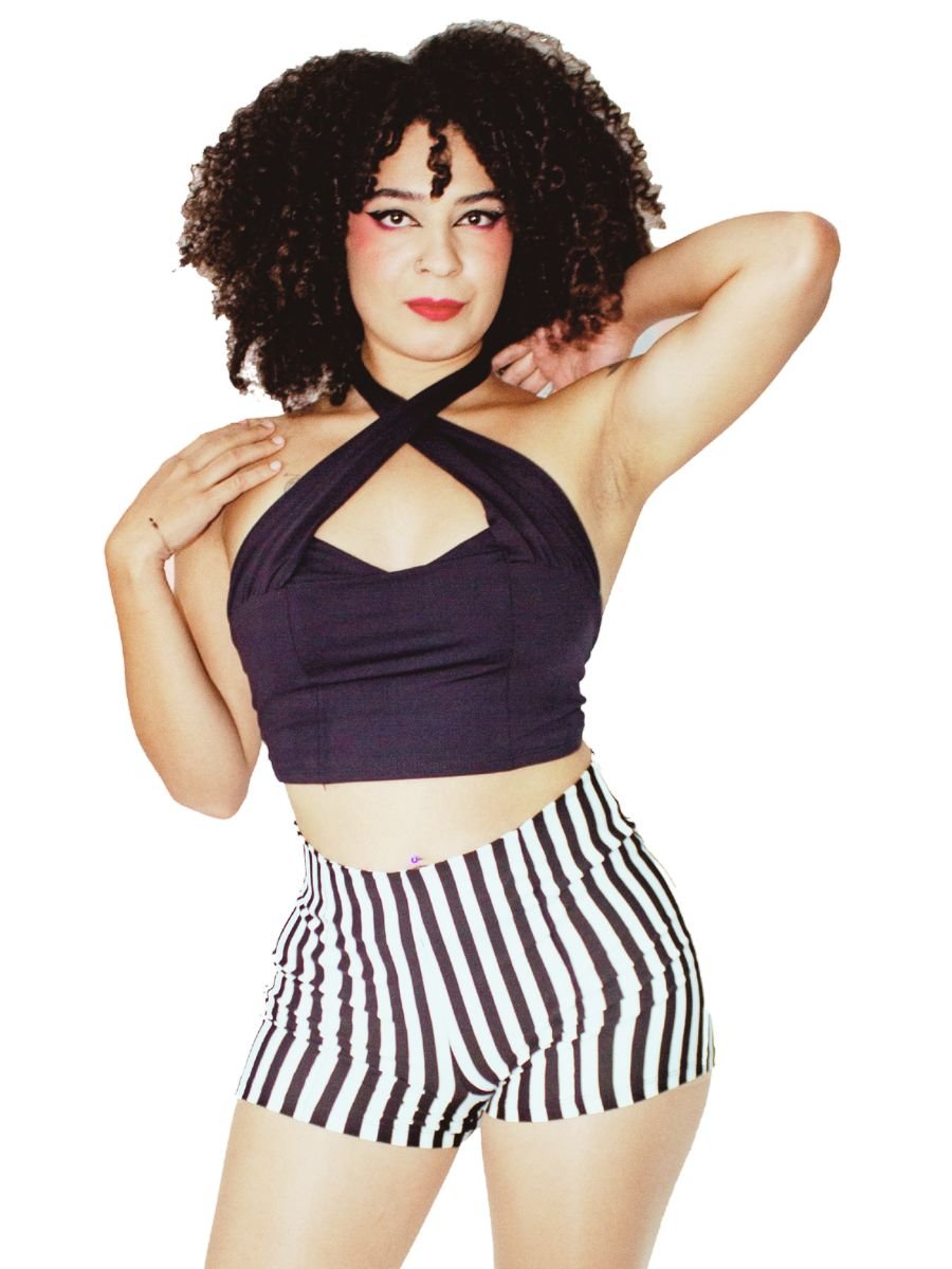 Blusa Cropped Pin Up Dark Mellody