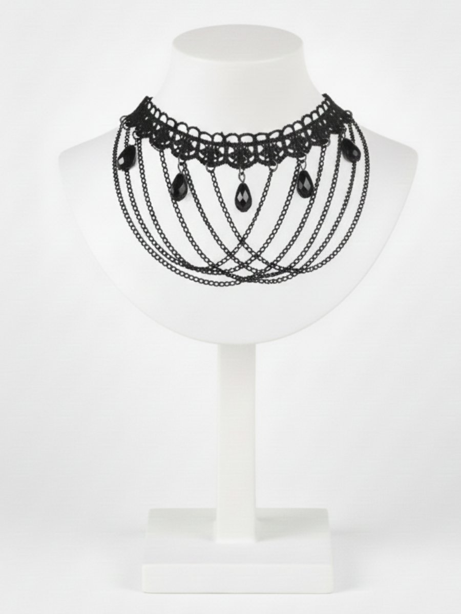 Gargantilha Choker Obsidian
