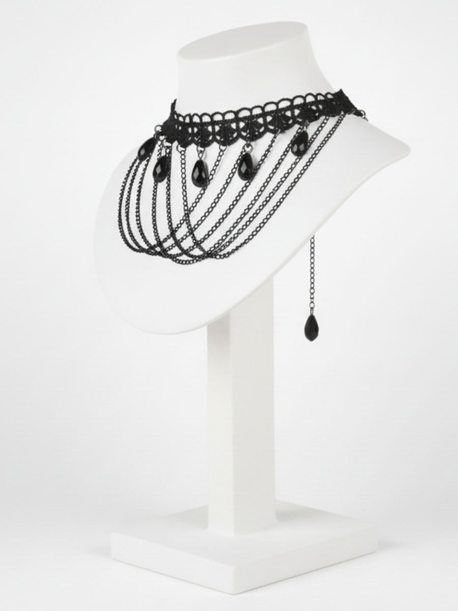 Gargantilha Choker Obsidian