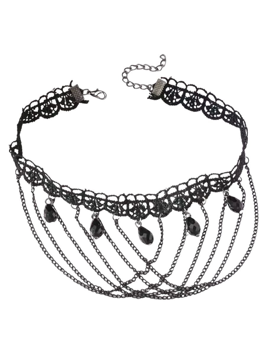 Gargantilha Choker Obsidian