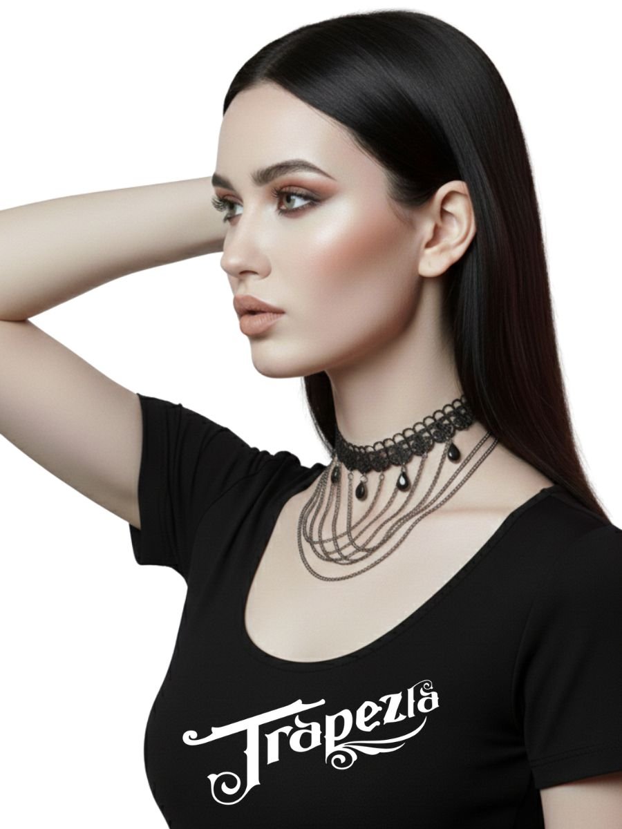 Gargantilha Choker Obsidian
