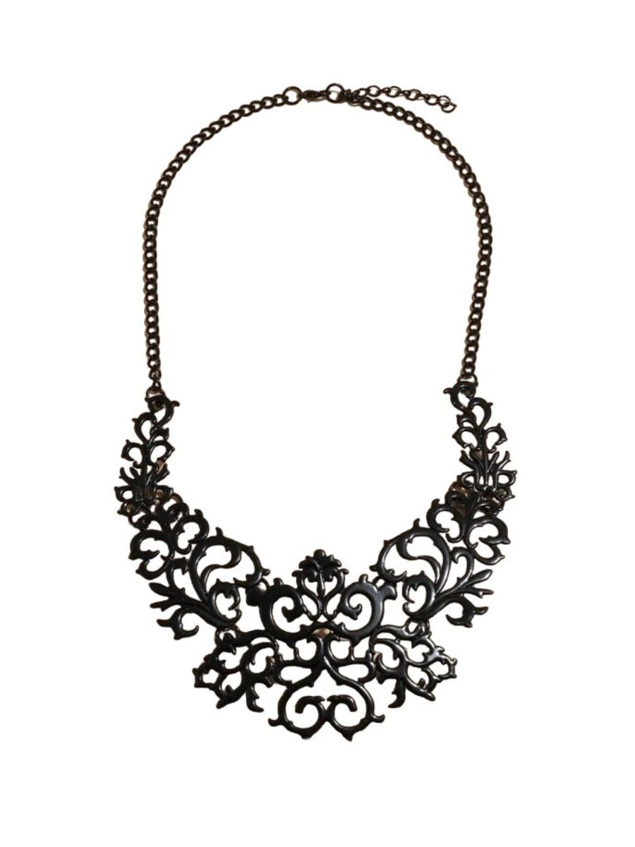 Gargantilha Chocker Renda de Metal Arya