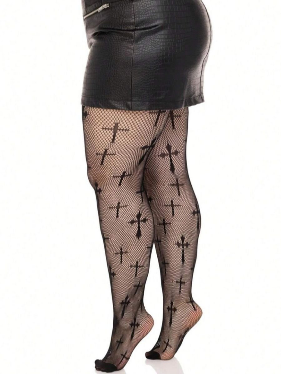 Meia Calça Arrastão Crucifixo Cross