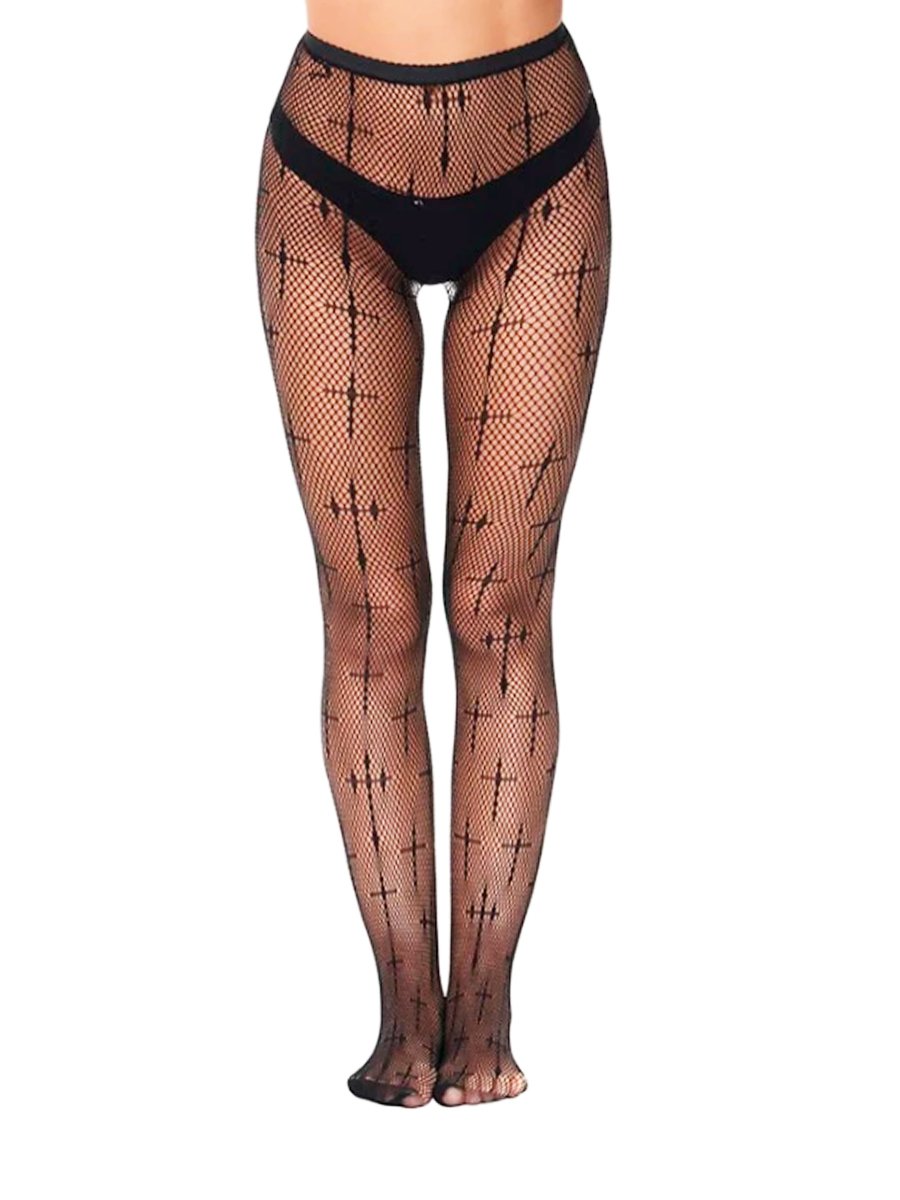 Meia Calça Arrastão Crucifixo Cross