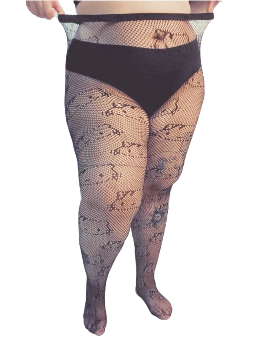 Meia Calça Arrastão Hello Kitty