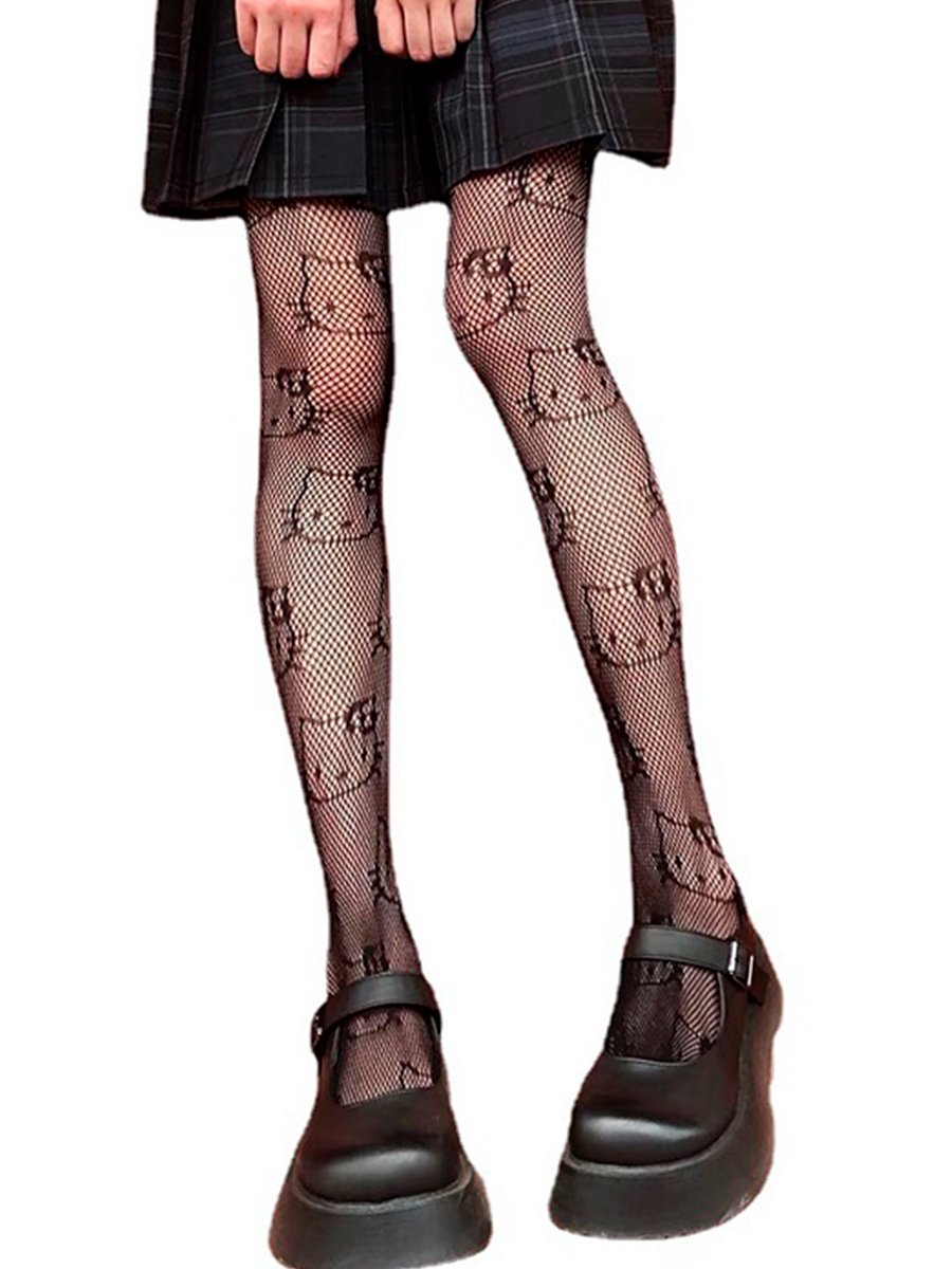 Meia Calça Arrastão Hello Kitty