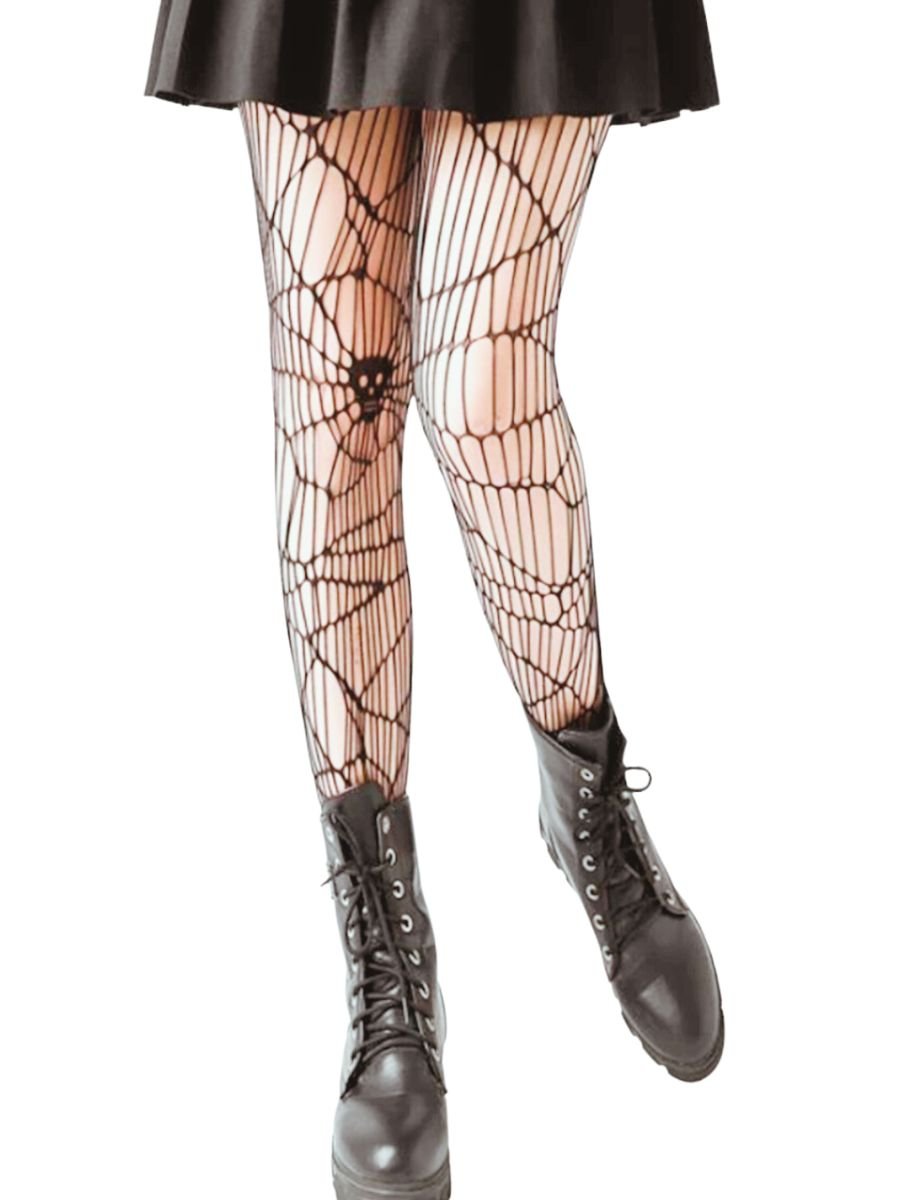 Meia Calça Arrastão Teia de Aranha Spider