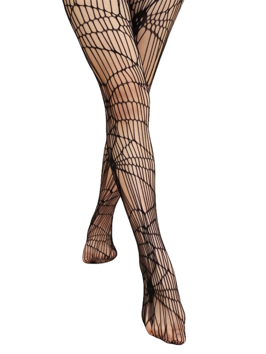 Meia Calça Arrastão Teia de Aranha Spider