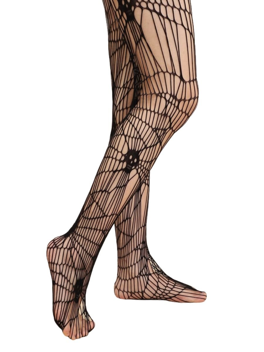 Meia Calça Arrastão Teia de Aranha Spider