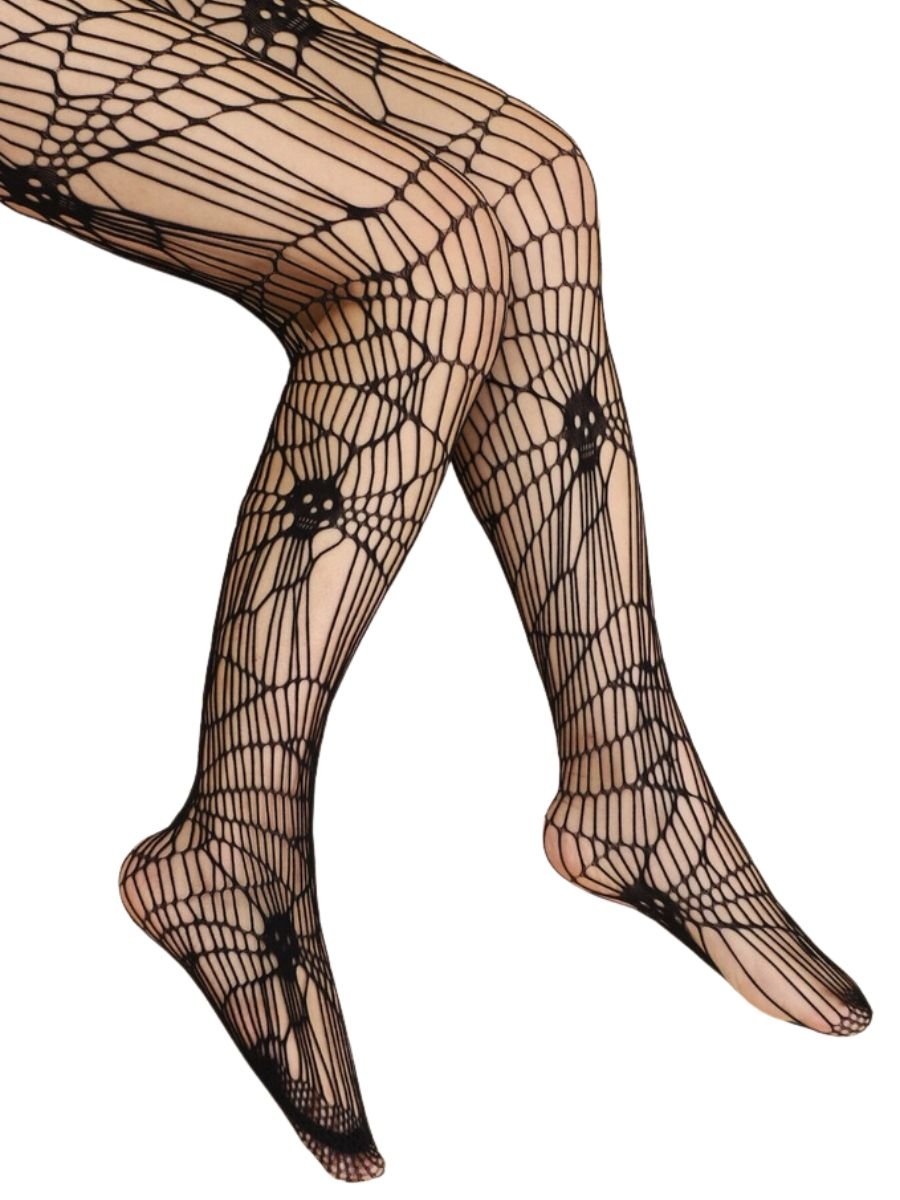 Meia Calça Arrastão Teia de Aranha Spider