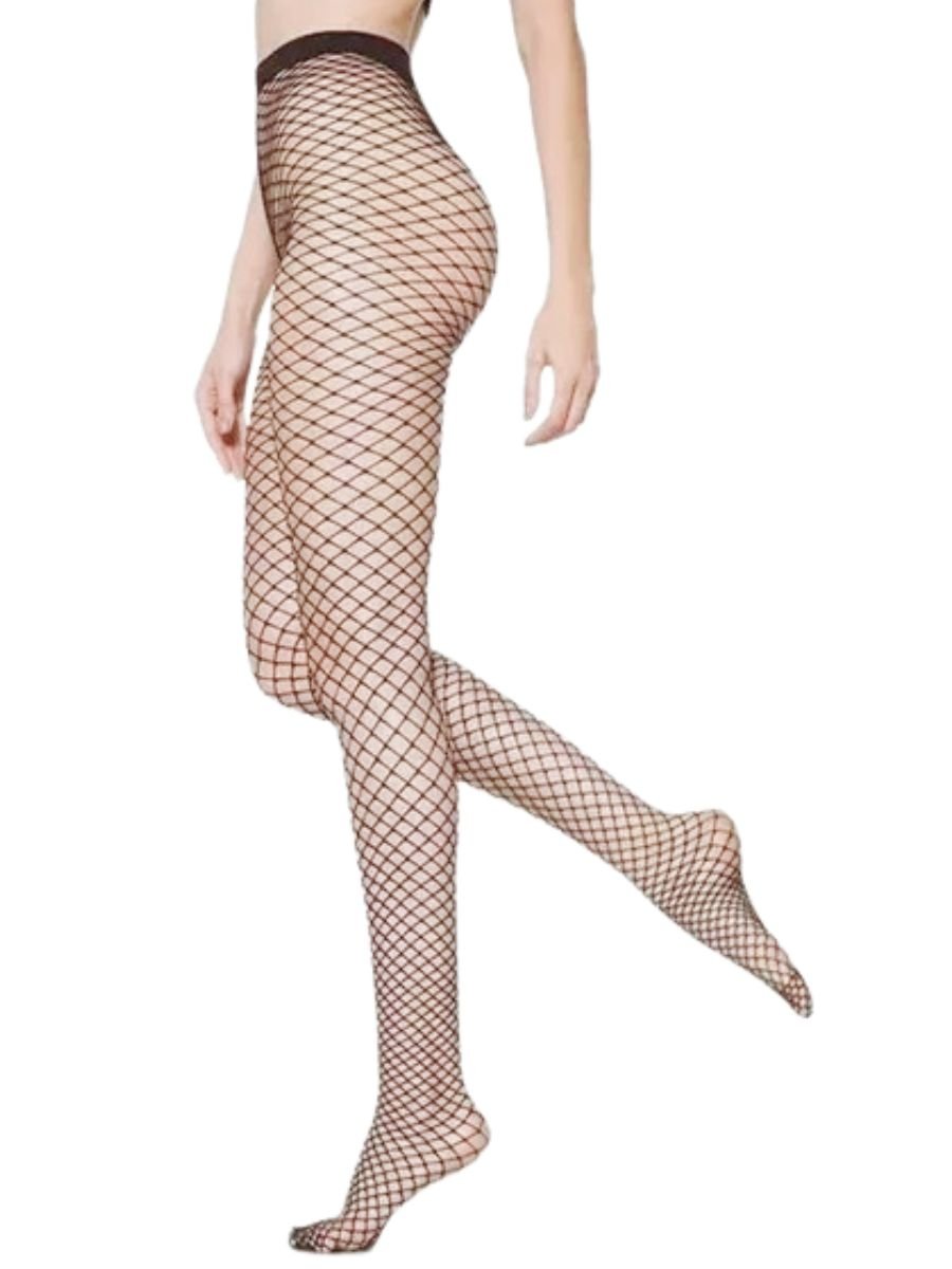 Meia Calça Arrastão Trama Estreita Rihanna