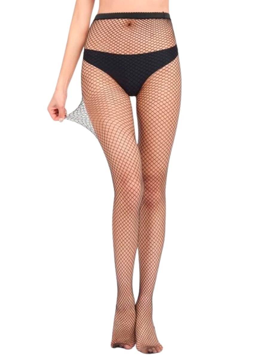 Meia Calça Arrastão Trama Estreita Rihanna