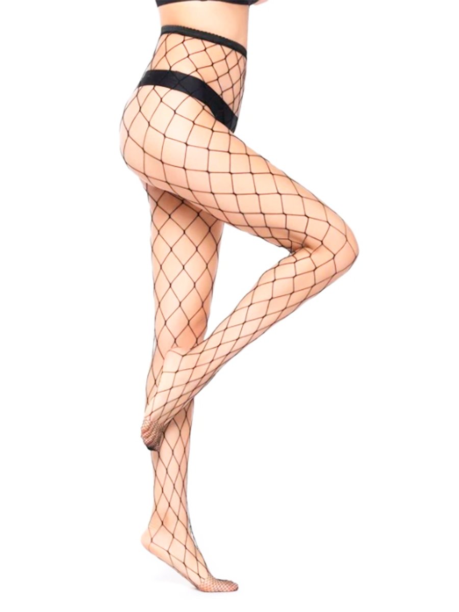 Meia Calça Arrastão Trama Larga Madonna