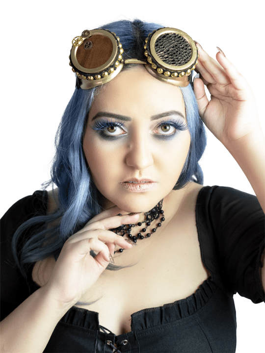 Óculos Goggle Steampunk Heavy Gold