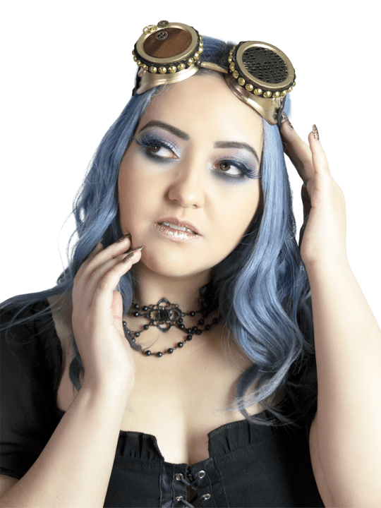 Óculos Goggle Steampunk Heavy Gold