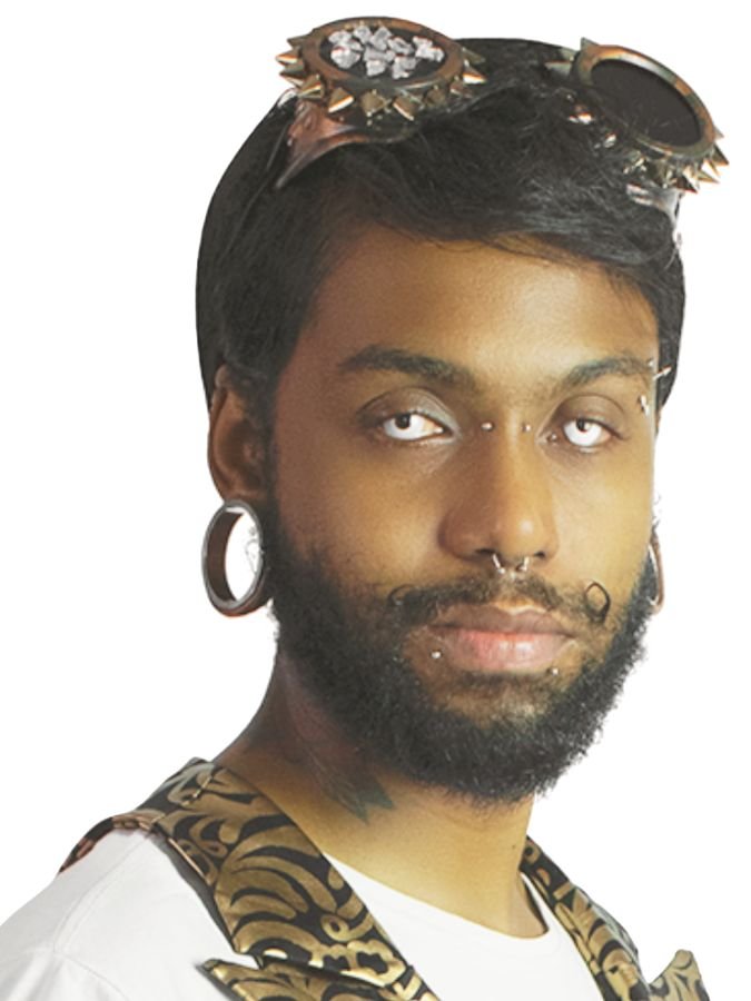 Óculos Goggles Steampunk Goth Spike