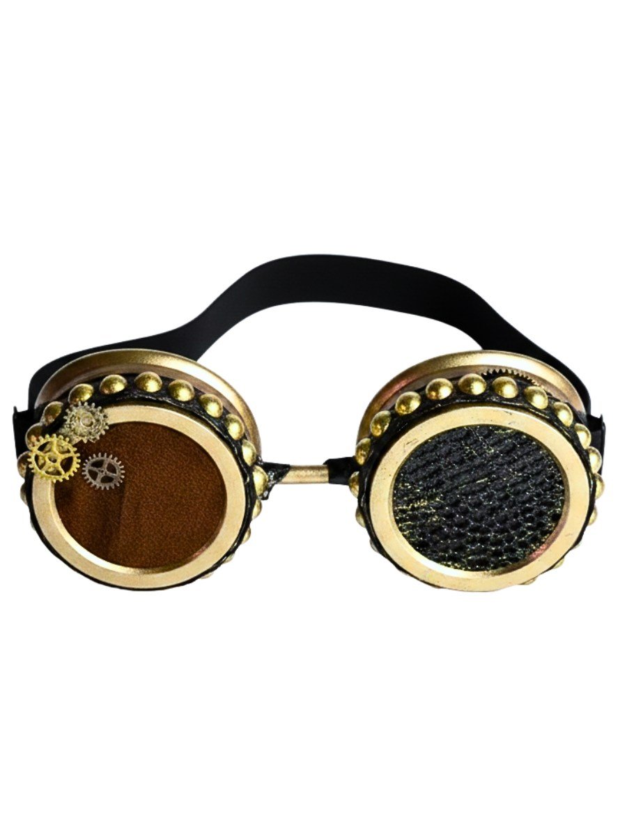 Óculos Goggles Steampunk Heavy Gold