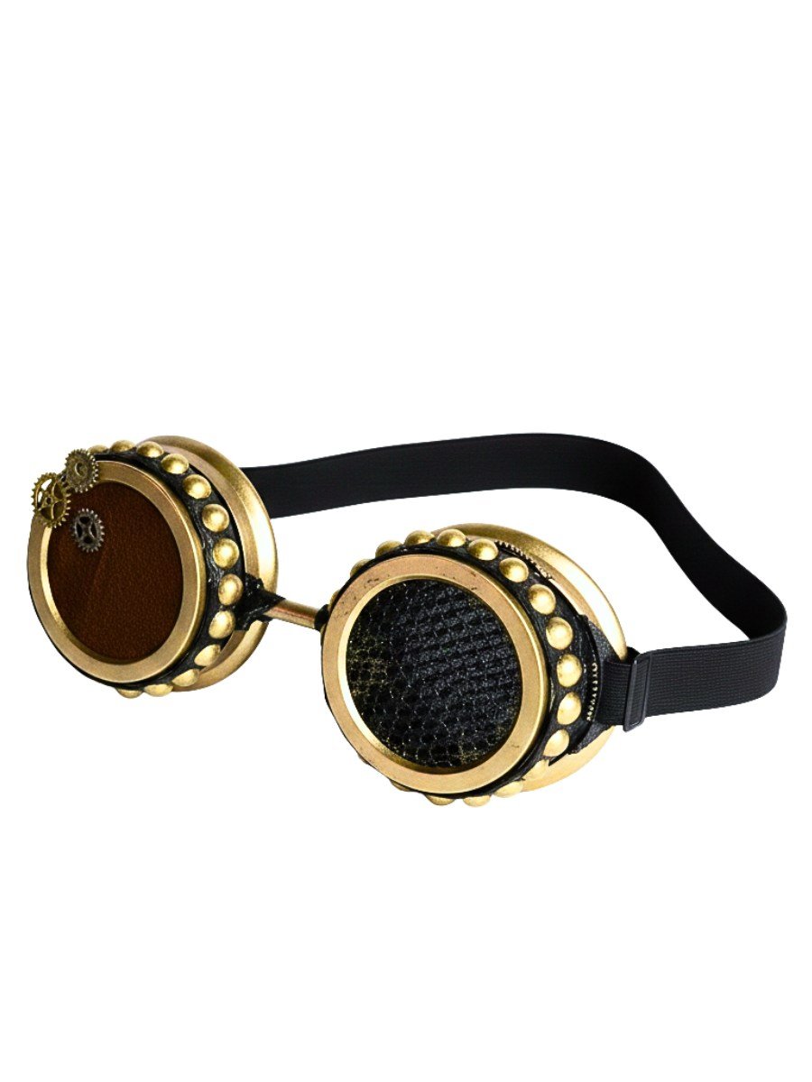 Óculos Goggles Steampunk Heavy Gold