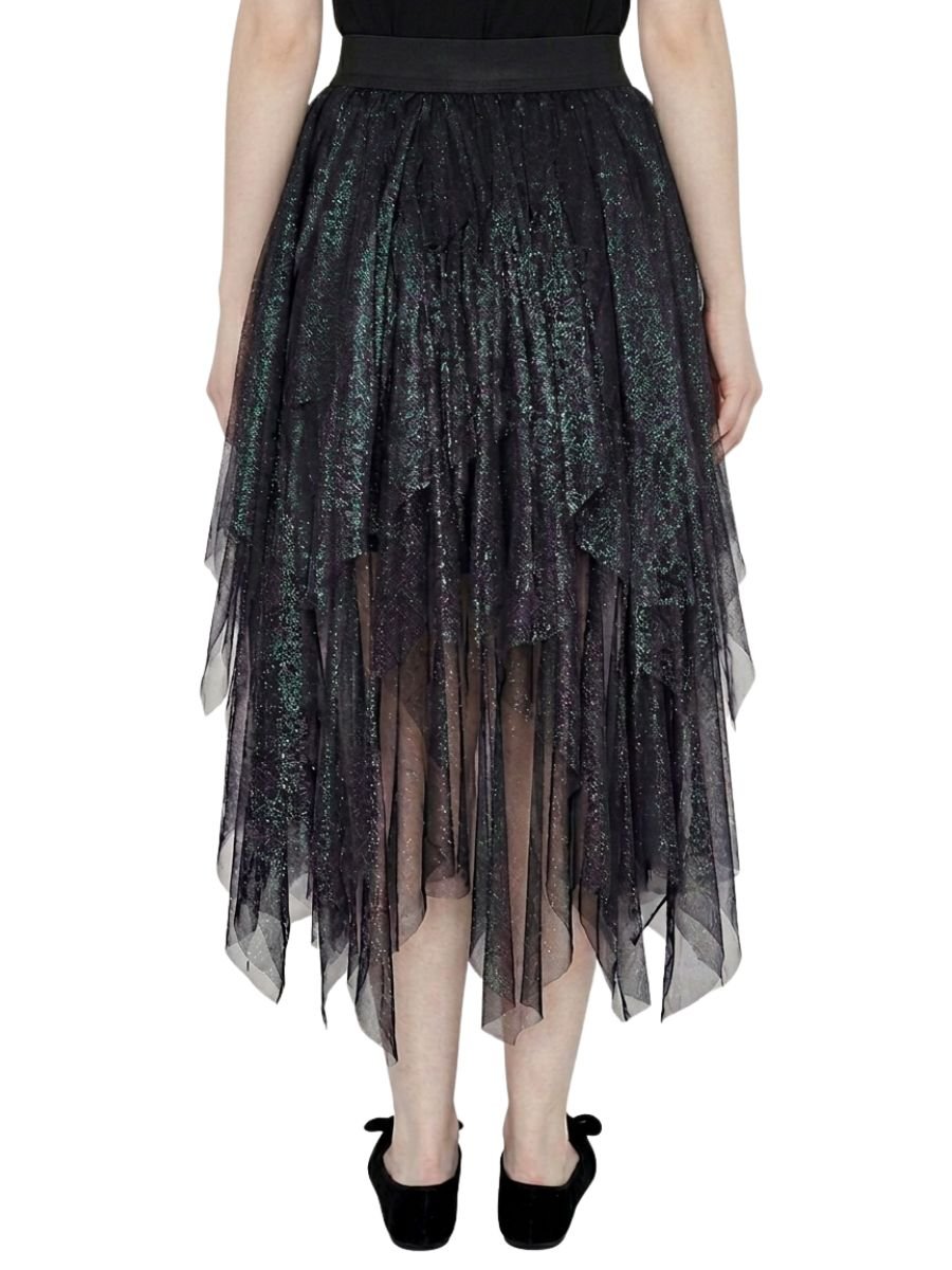 Saia Tule Em Camadas Glitter Sharon Den Adel