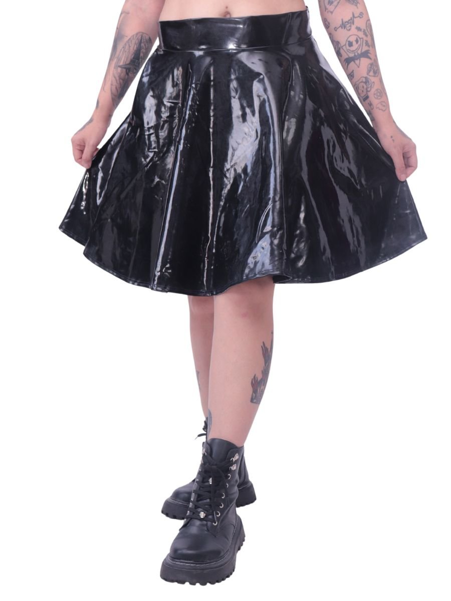 Saia Godê Vinil Gothic Lolita Malice