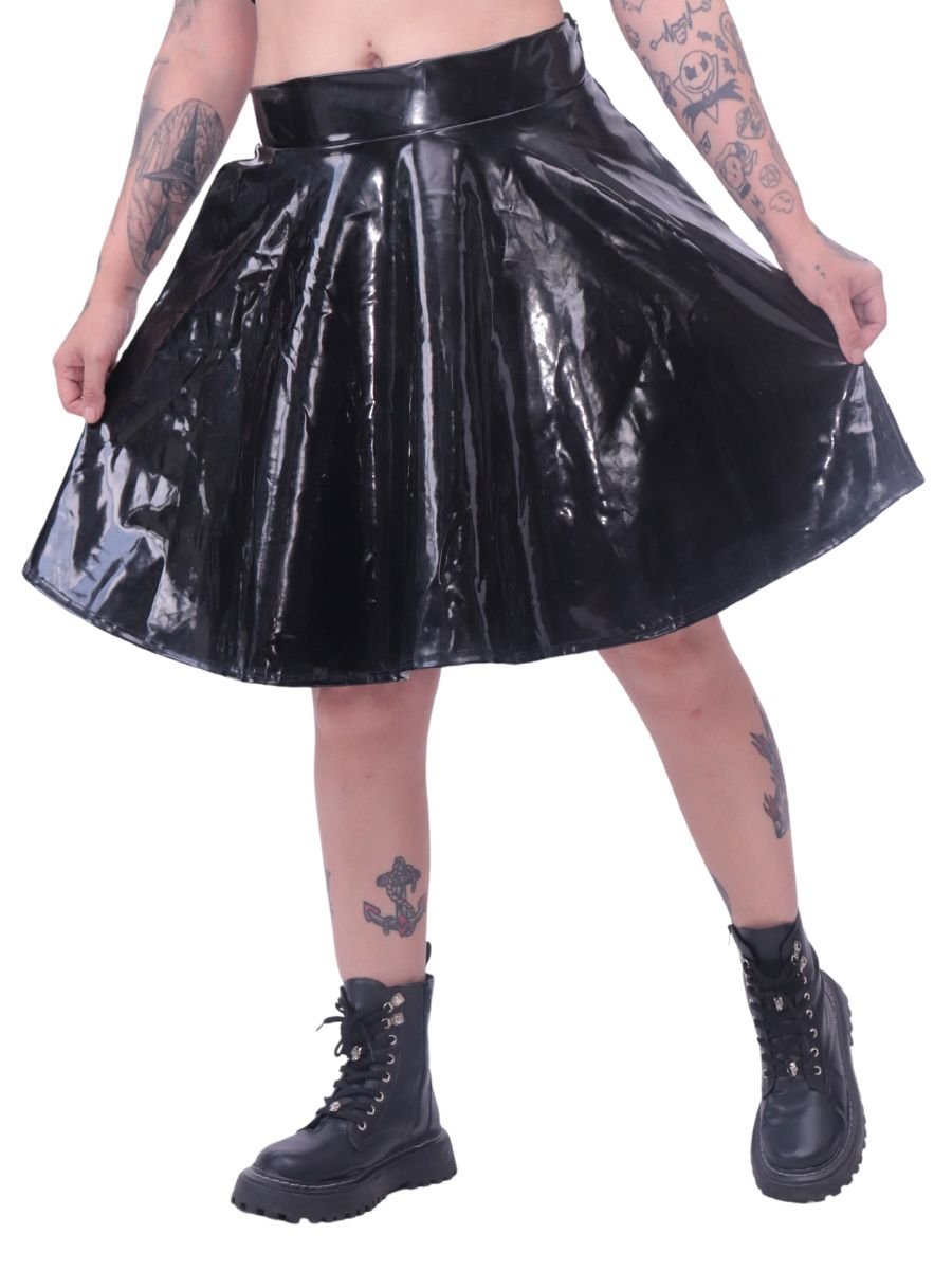 Saia Godê Vinil Gothic Lolita Malice