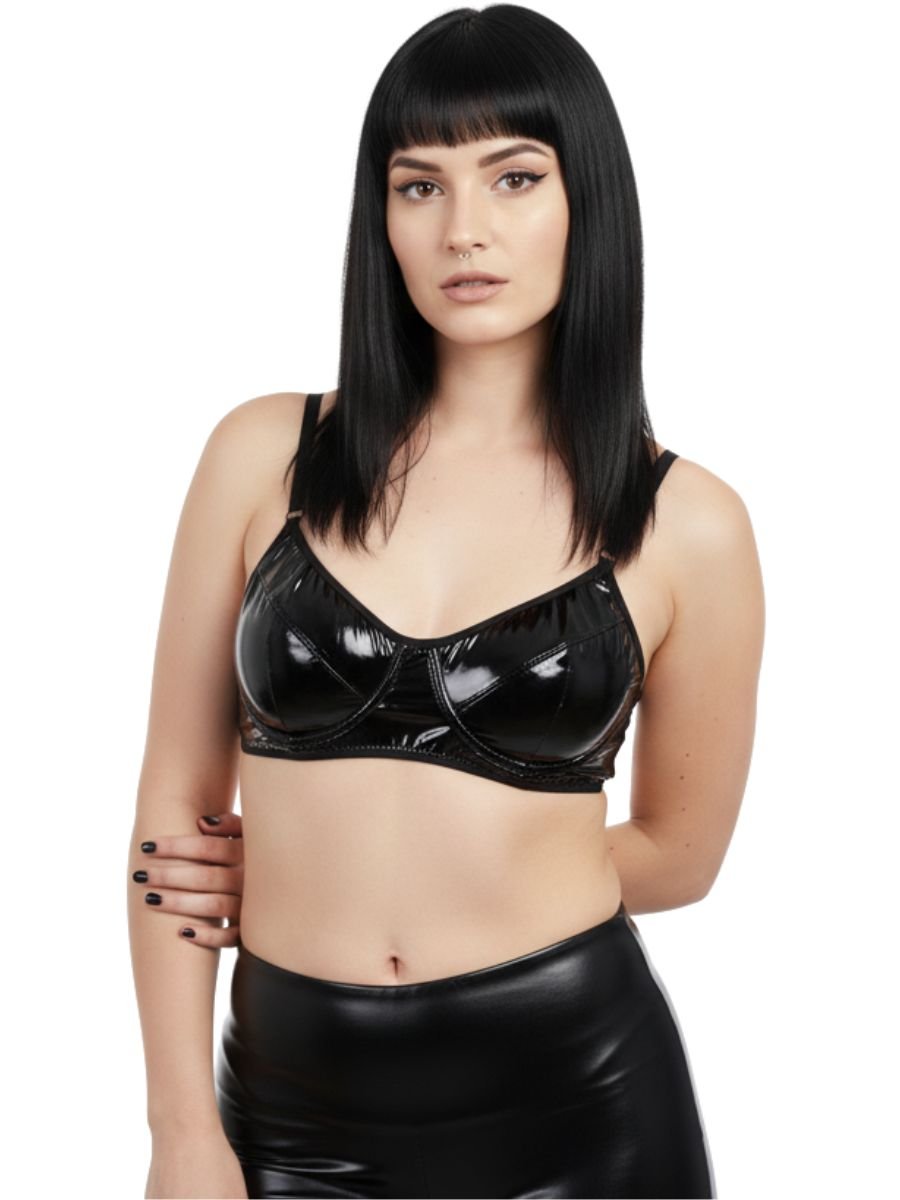 Sutiã Sem Bojo De Vinil Cat Woman