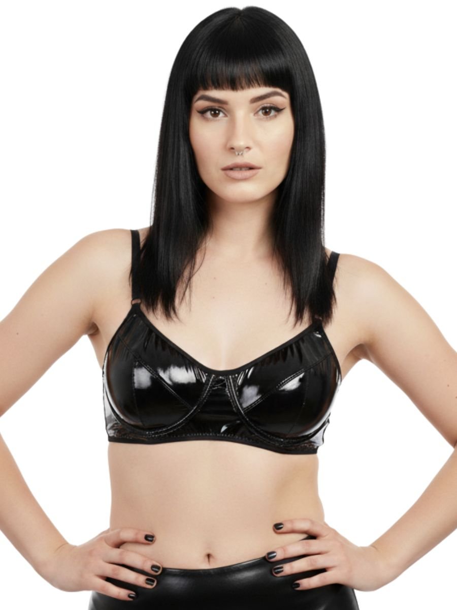 Sutiã Sem Bojo De Vinil Cat Woman