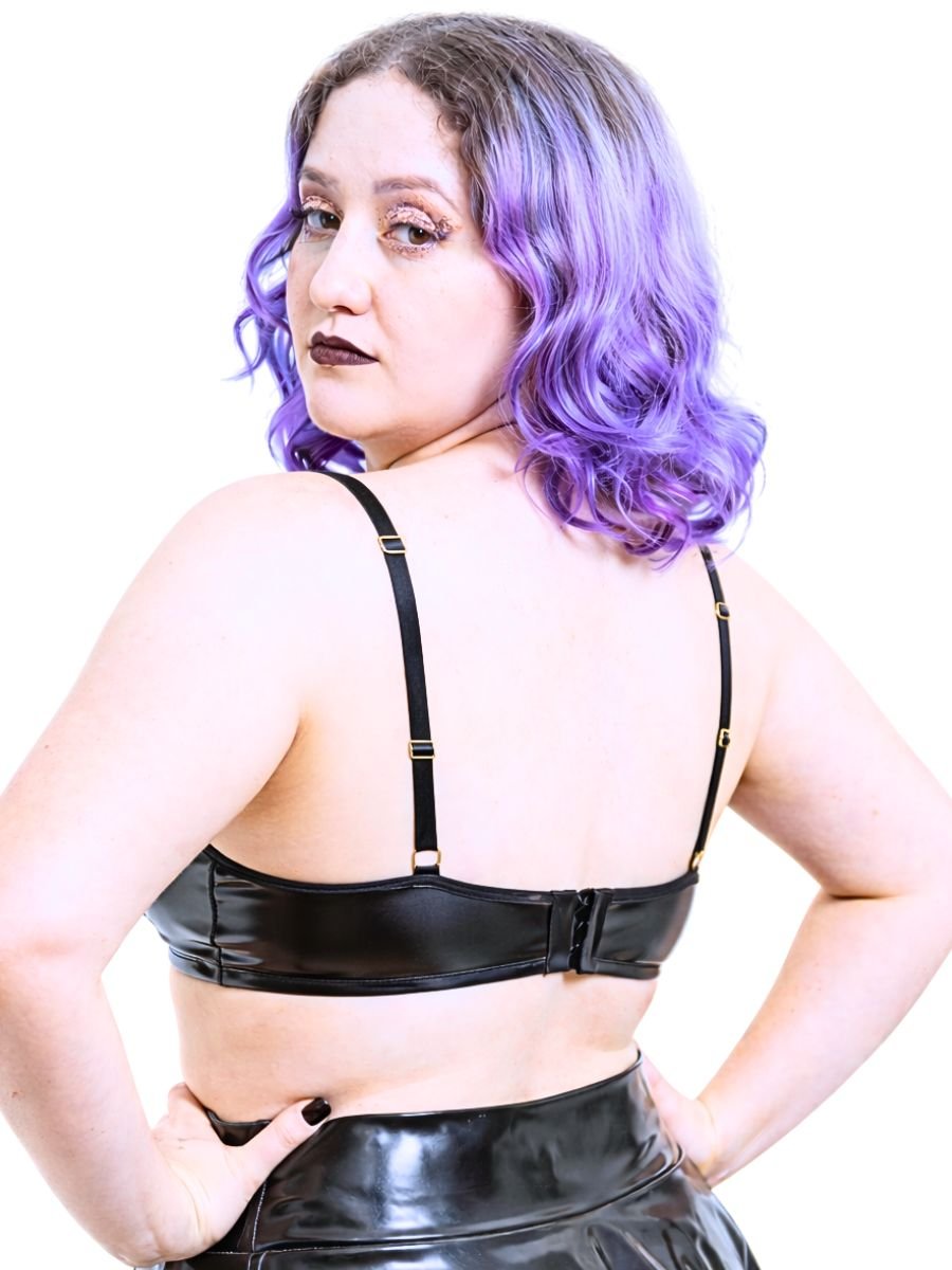 Sutiã Sem Bojo De Vinil Cat Woman