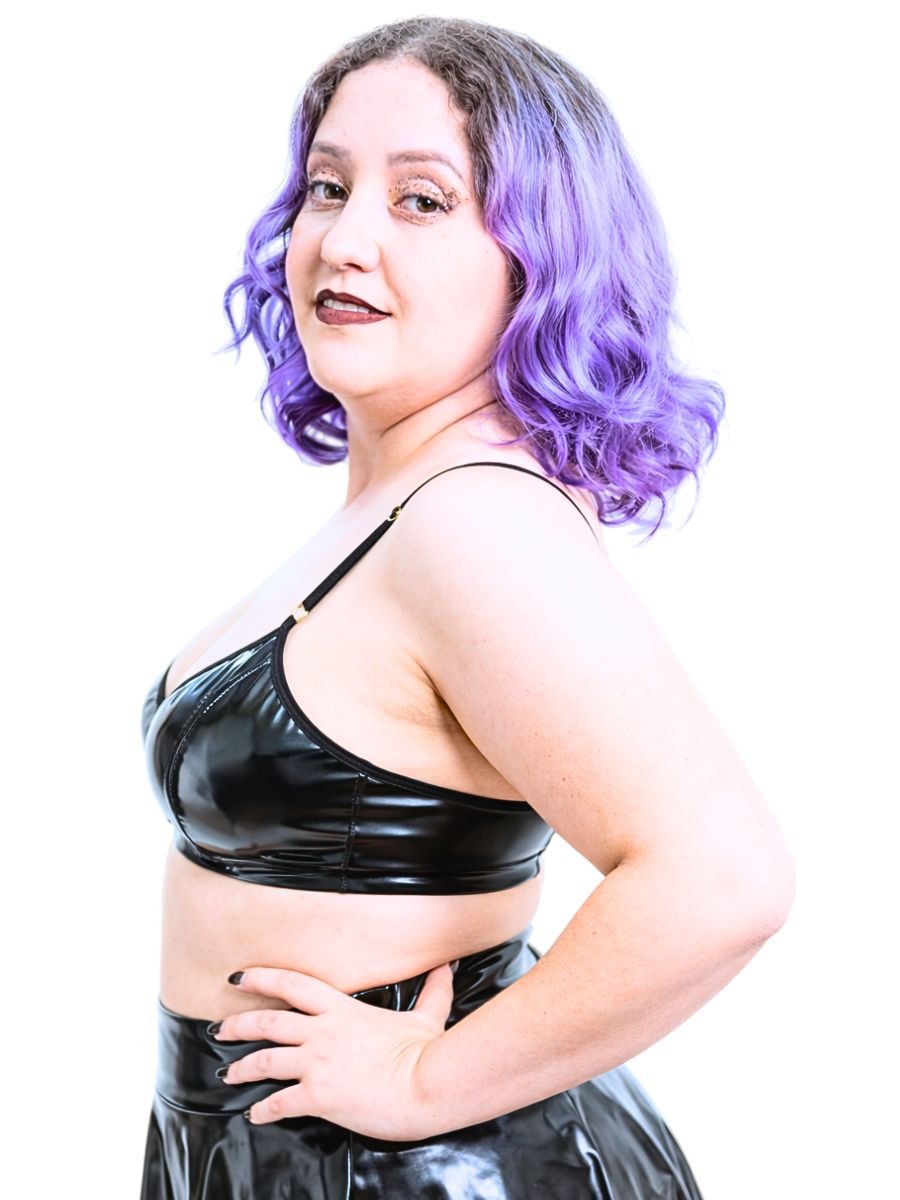 Sutiã Sem Bojo De Vinil Cat Woman