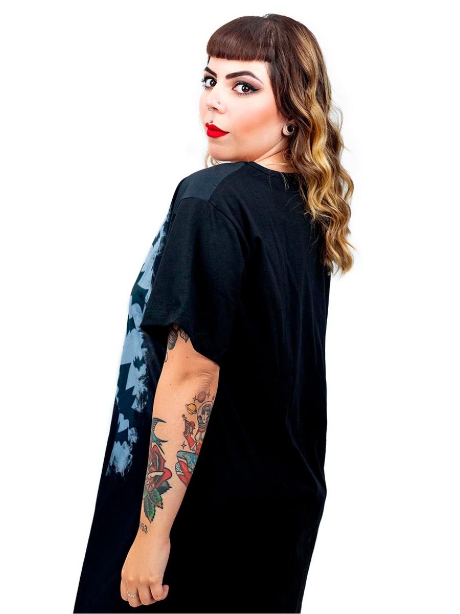 Vestido Camisetão - Wandinha Addams