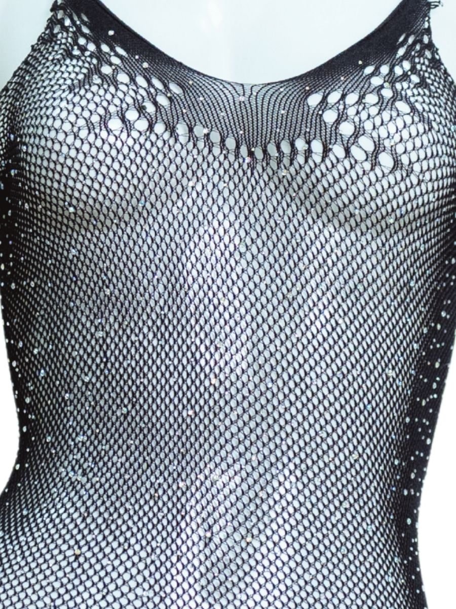 Vestido Fishnet Lana Vicious - Malha Arrastão
