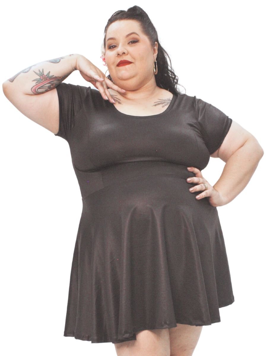 Vestido Gótico Dark Doll Bardot