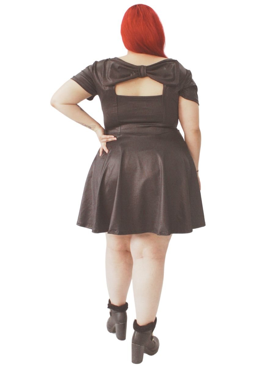 Vestido Gótico Dark Doll Bardot