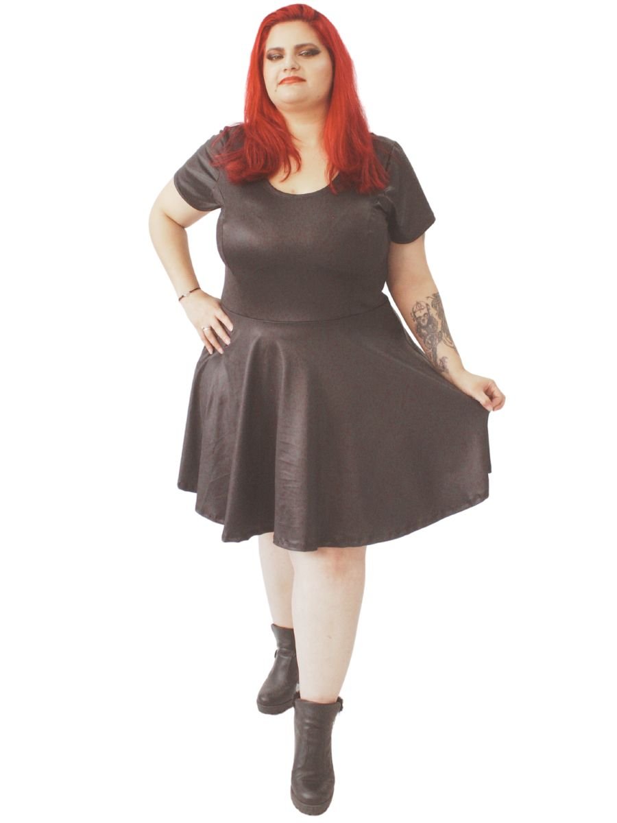 Vestido Gótico Dark Doll Bardot