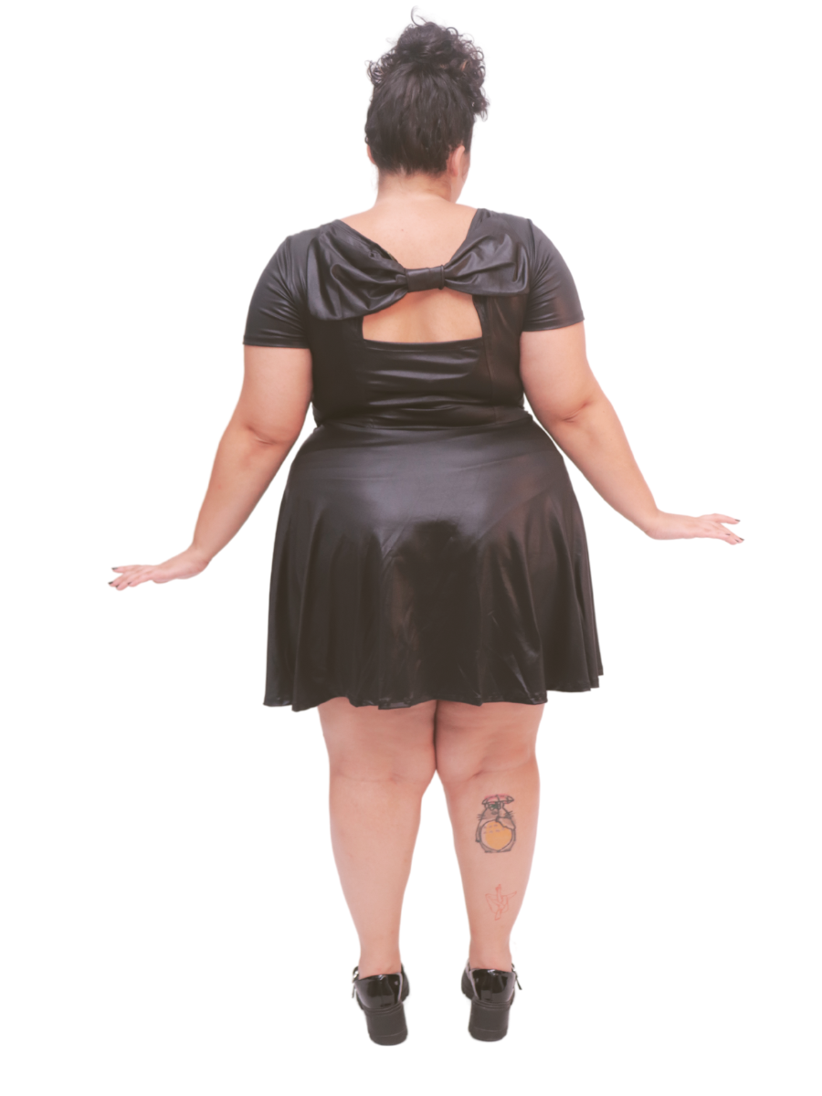 Vestido Gótico Dark Doll Bardot