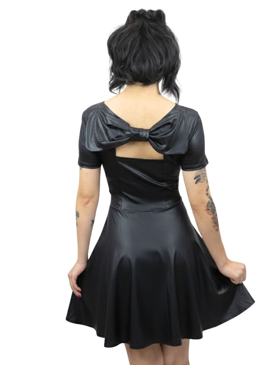 Vestido Gótico Dark Doll Bardot