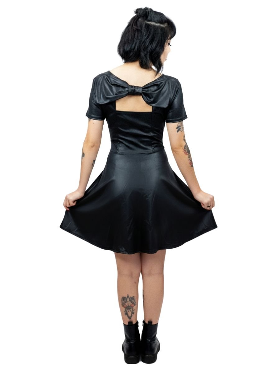 Vestido Gótico Dark Doll Bardot