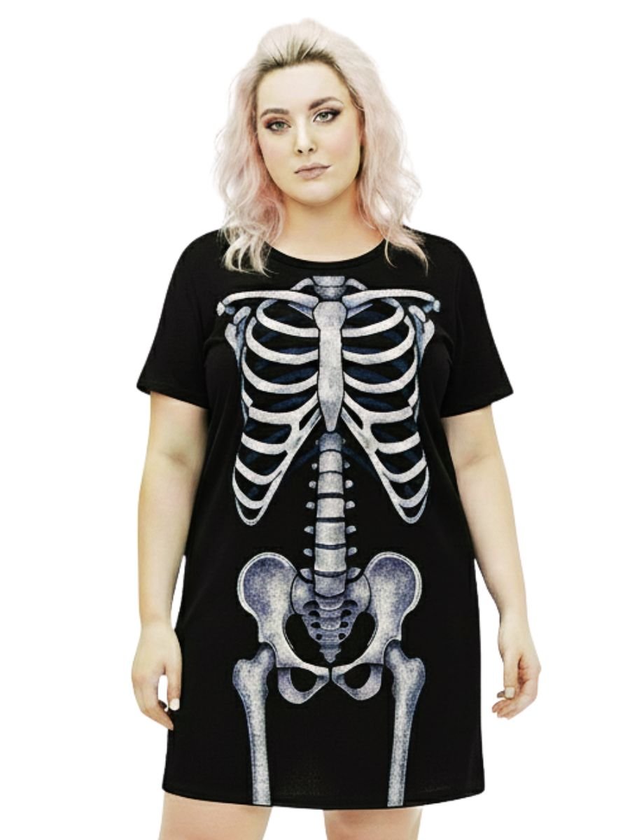 Vestido Mini Vest Esqueleto Skeleton