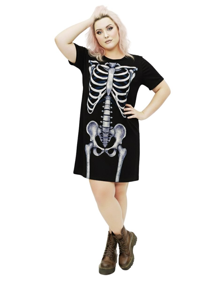 Vestido Mini Vest Esqueleto Skeleton